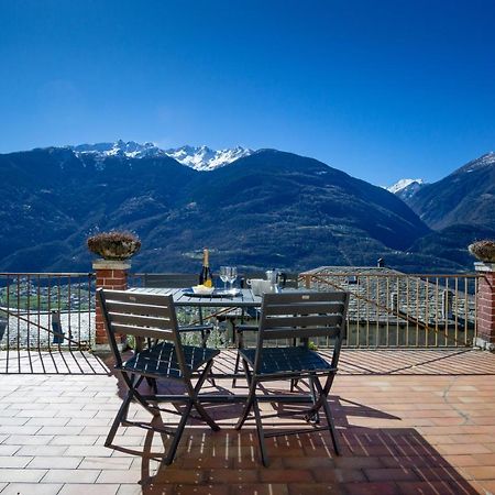 Panoramic Apartment Italian Alps Valtellina Near Sondrio, Tirano Poggiridenti Dış mekan fotoğraf