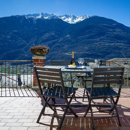 Panoramic Apartment Italian Alps Valtellina Near Sondrio, Tirano Poggiridenti Dış mekan fotoğraf