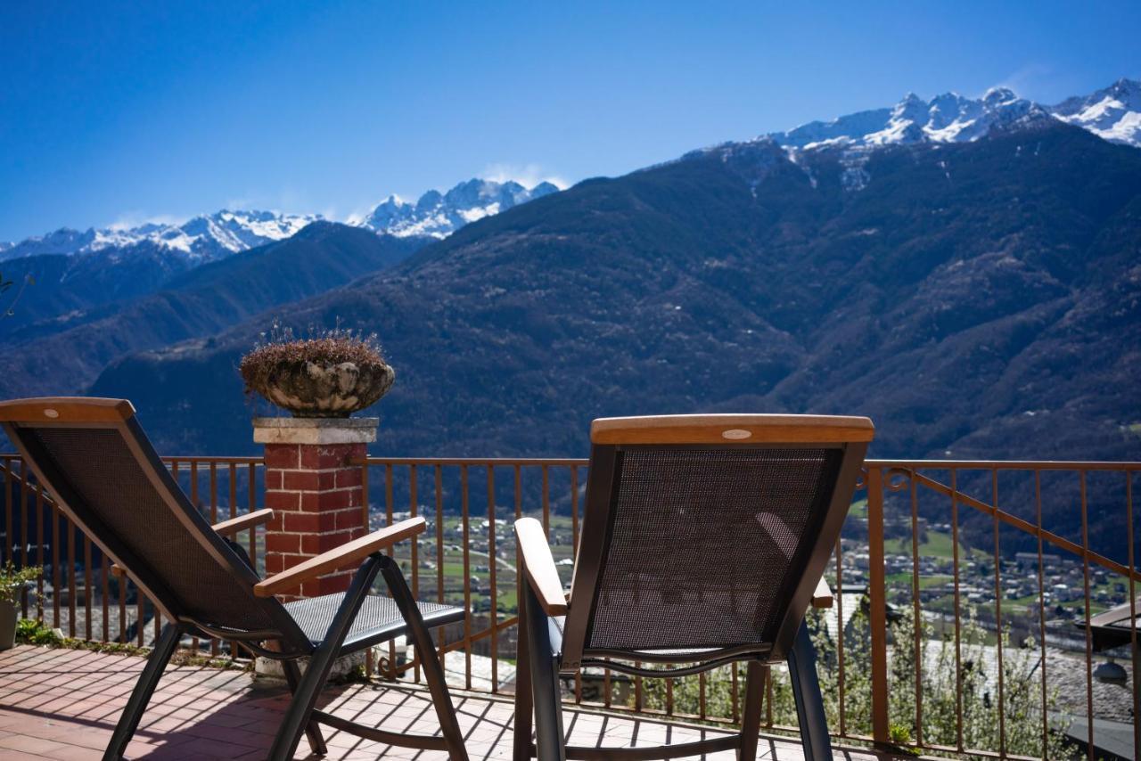 Panoramic Apartment Italian Alps Valtellina Near Sondrio, Tirano Poggiridenti Dış mekan fotoğraf